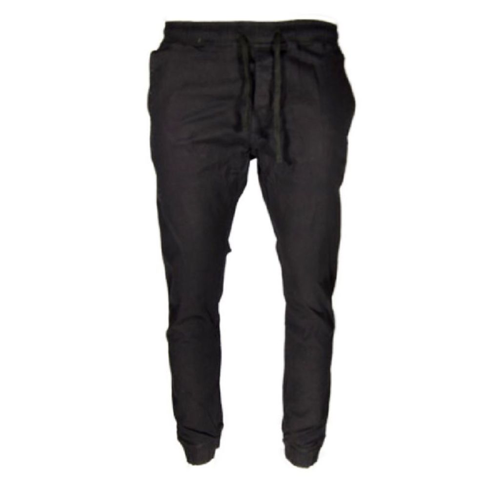 Men's Pants Drawstring Waist Straight Leg Relaxed Waist Casual Pants